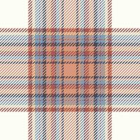 Plaid check pattern. Seamless fabric texture. Tartan textile print. vector