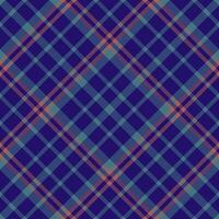 Seamless vector textile of check plaid pattern with a tartan background fabric texture.