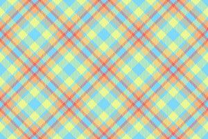 Textile texture pattern of seamless background plaid with a tartan fabric check vector. vector