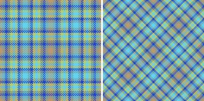 Tartan plaid pattern of seamless texture fabric with a textile background vector check.
