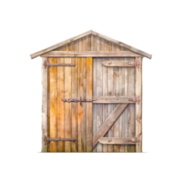 old wooden door ai generative png