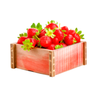 jordgubb naturlig livsmedel ai generativ png