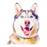 cute dog husky ai generative png