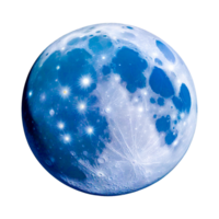 le bleu lune ai génératif png