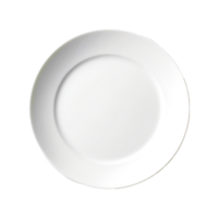 plato plato 3d blanco redondo en ai generativo png