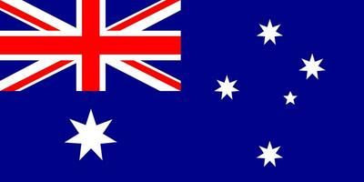 Australian flag. Horizontal poster. The official national holiday of Australia is January 26th. Vector. vector