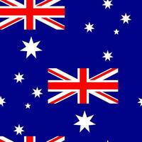 Seamless pattern in the form of the flag of Australia for modern textile and paper. Vector. vector