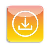 Download icon for the phone application or website vector