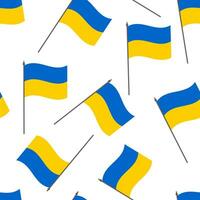 The Ukrainian flag is yellow with blue. Seamless pattern for textile and paper products. Vector. vector