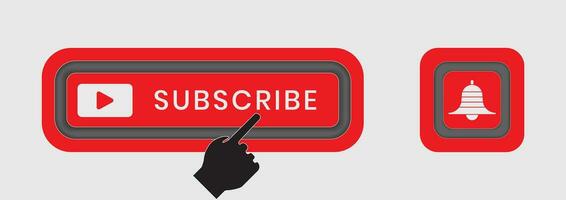 Subscribe button icon vector