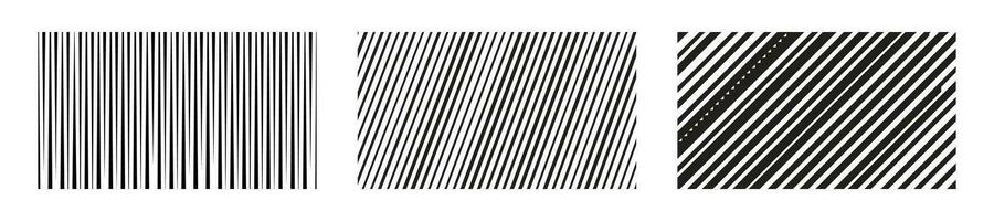 Set Vertical and diagonal lines. Abstract background. Stripes pattern. vector