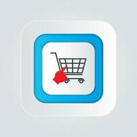 Click the Shopping icon isolated on a white background vector