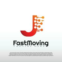 Fast Moving logo with initial K letter concept. Movement sign. Technology business and digital icon -vector vector