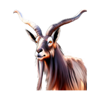 Alpine Ibex Goat ai generative png
