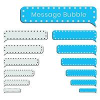 Empty bubble message template for smartphones vector