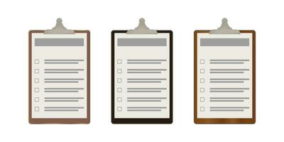 clipboard checklist icon for documents with check marks vector