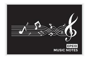 music scale or music note sign or symbol. musical scale icons element vector for banner material, background.