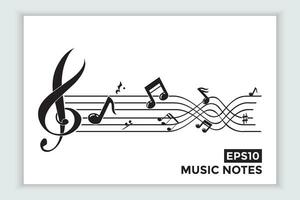 música escala o música Nota firmar o símbolo. musical escala íconos elemento vector para bandera material, antecedentes.