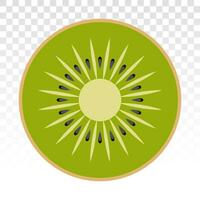 Kiwi fruit or chinese gooseberry flat colour icons for apps or website vector