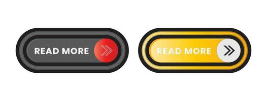 Modern Read More button icon vector