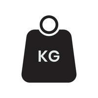 Weight kg icon can be used for applications or websites vector