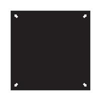 square geometric shapes 4 sides or 4 corners - flat vector icon for apps or websites
