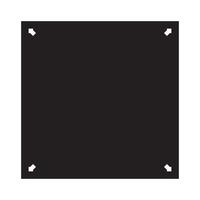 square geometric shapes 4 sides or 4 corners - flat vector icon for apps or websites