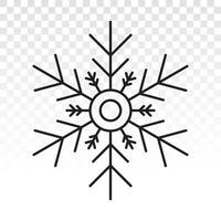 snowflake vector flat icons for apps or websites