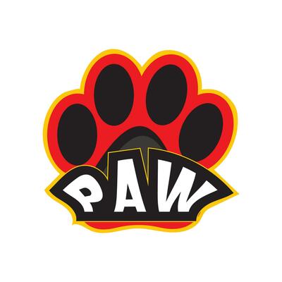 Dog or cat footprint icon on a white background