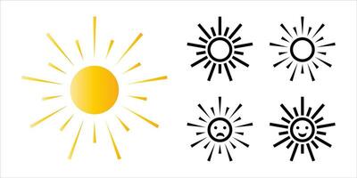 weather icon for the application or website vector