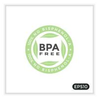 bpa free labels vector