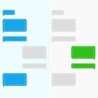 Chat message bubble for apps or websites vector