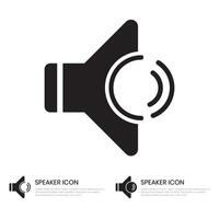 Audio speaker volume icon for apps and websites vector