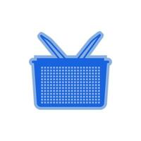 shopping basket icon vector