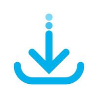 Download icon for the phone application or website vector