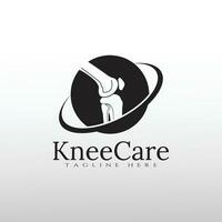 knee bone logo. with colorful concept. healthcare and medical symbol. illustration element vector