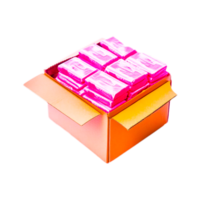 producto monitor con rosado color ai generativo png