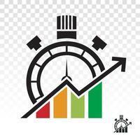 business optimization icon for apps or website. vector