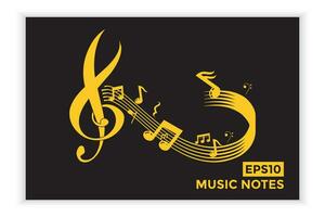 music scale or music note sign or symbol. musical scale icons element vector for banner material, background.