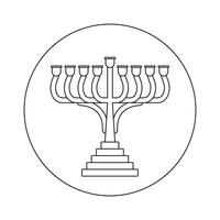candle holder icon for apps or websites vector