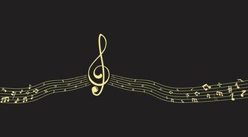 music scale or music note sign or symbol. musical scale icons element vector for banner material, background.