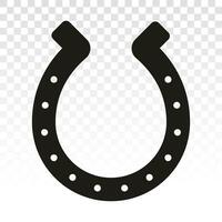 Horseshoe or horse shoe flat vector icon for apps and websites