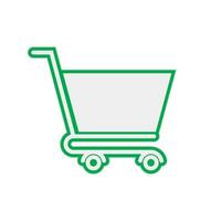 Shopping cart icon vector