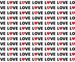 Love heart seamless pattern design vector background. Seamless pattern on Valentine's day. The seamless texture with heart.