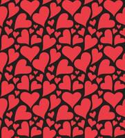 Love heart seamless pattern design vector background. Seamless pattern on Valentine's day. The seamless texture with heart.