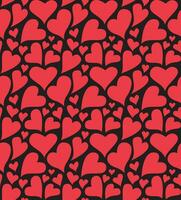 Love heart seamless pattern design vector background. Seamless pattern on Valentine's day. The seamless texture with heart.