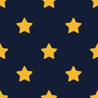 yellow star pattern on dark blue background, vector background pattern