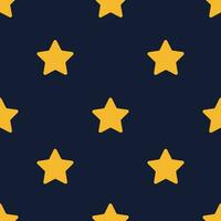 yellow star pattern on dark blue background, vector background pattern