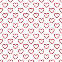 Love heart seamless pattern design vector background. Seamless pattern on Valentine's day. The seamless texture with heart.