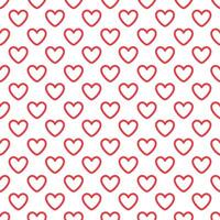 Love heart seamless pattern design vector background. Seamless pattern on Valentine's day. The seamless texture with heart.